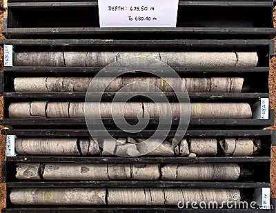 Core samples Stock Photo