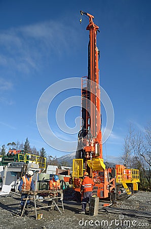 Core sampling Stock Photo