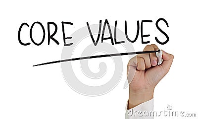 Core Values Stock Photo