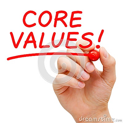 Core Values Stock Photo