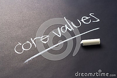 Core values Stock Photo