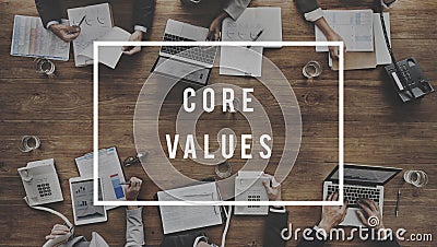 Core Values Principles Morals Concept Stock Photo