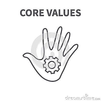 Core Values with Social Responsibility Image - Business Ethics a Vector Illustration