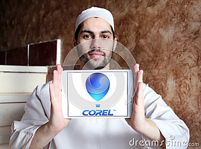 Corel Corporation logo Editorial Stock Photo