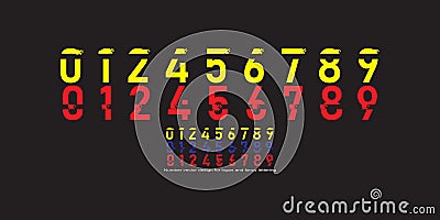 Numbers for logos, symbols and beautiful writing Stock Photo