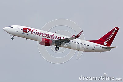 Corendon Plane Takeoff Editorial Stock Photo