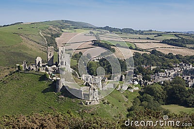 Corfe Castle, Dorset Stock Photo