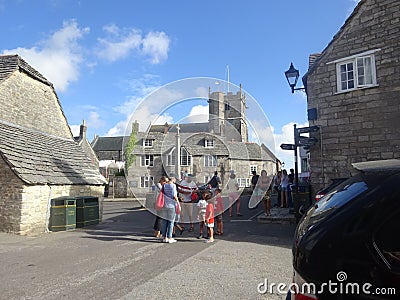 Corfe Village Editorial Stock Photo