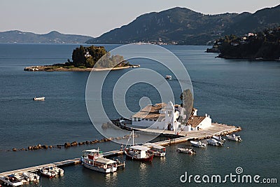 Corfu before sunset Stock Photo