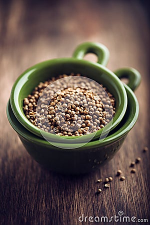 Coriander Seeds Stock Photo