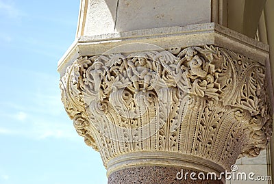 Corinthian column details Stock Photo