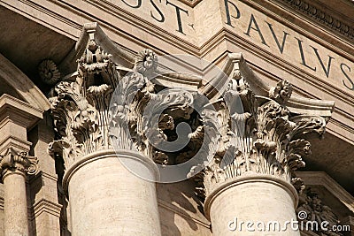 Corinthian columns Stock Photo