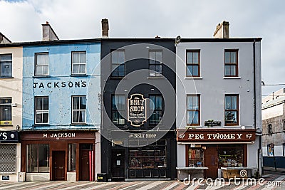 Old stores in Cork Editorial Stock Photo