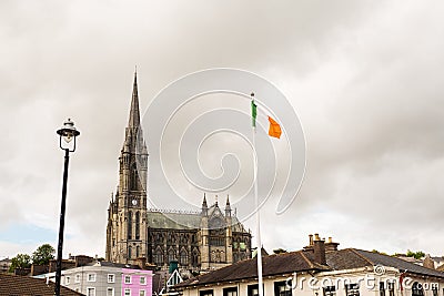 View on St. Colman`s Cathedral, Cobh Editorial Stock Photo