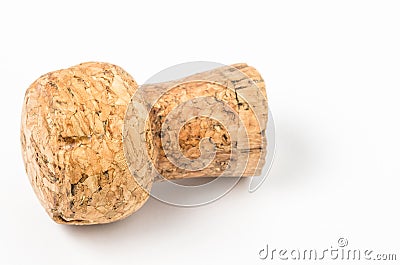 Cork isloated on White Background Stock Photo