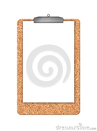 Cork memory board with hanger Stock Photo