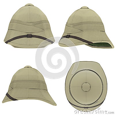 Cork Pith Helmet Stock Photo