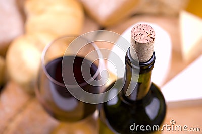 cork and wine Stock Photo