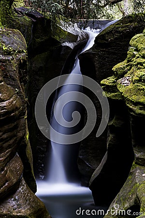 Corkscrew Falls - Hocking Hills Stock Photo