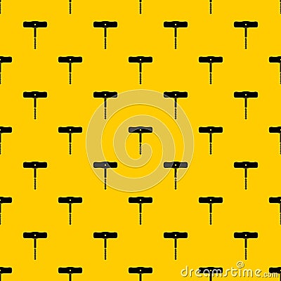 Corkscrew with a metal spiral pattern vector Vector Illustration