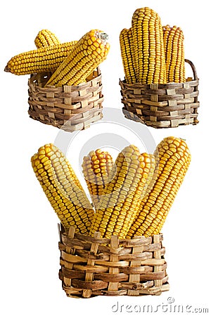 Corn basket Stock Photo