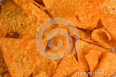 Corn Chips Background Stock Photo
