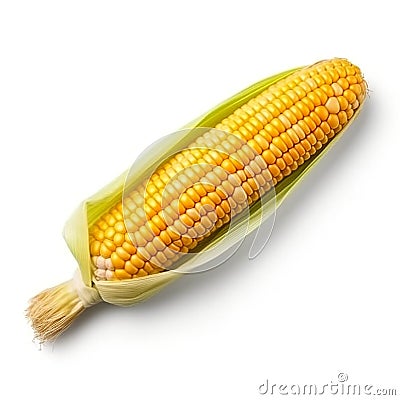 corn isolated on a white background, cob tranparent png Stock Photo