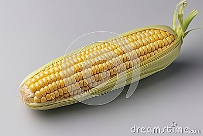 Corn photo realistic illustration - Generative AI. Cartoon Illustration