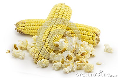 Corn, Popcorn Stock Photo