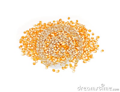 Organic Popcorn Kernels Stock Photo