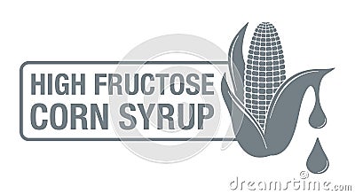 Corn Syrup with High fructose level, Vector Illustration