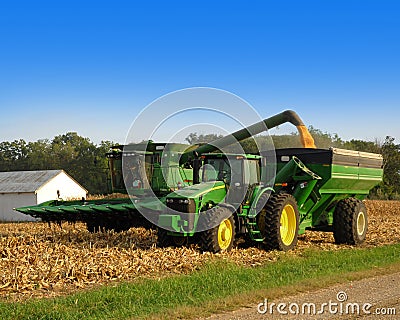 Corn tractor Editorial Stock Photo