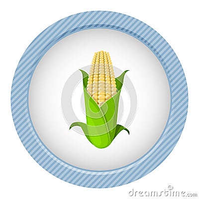 Corncob vector illustration Vector Illustration