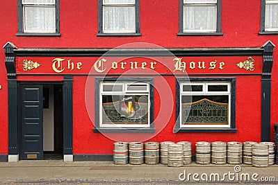 The Corner House pub.Bennettsbridge. county Kilkenny. Ireland Editorial Stock Photo