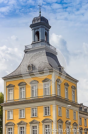Corner tower of the historic university building in Bonn Stock Photo
