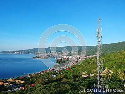 corner view of the luwuk city Stock Photo