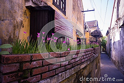 Corners of the ancient town Hoi an in Vietnam. Stock Photo