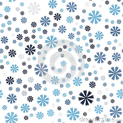 Cornflower pattern. Seamless vector Vector Illustration