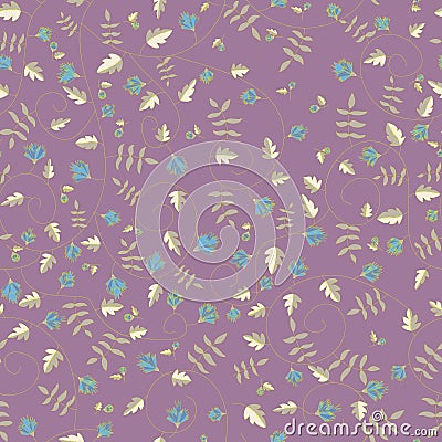 Cornflower pattern. Vector seamless texture Vector Illustration