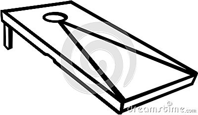 Cornhole game Vector Illustration