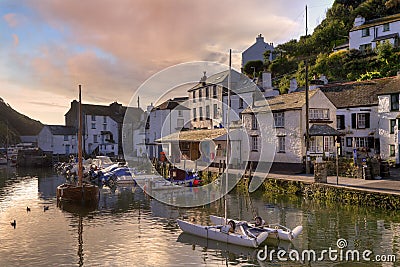 Cornish fishing village Stock Photo