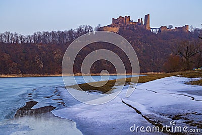 Cornstein ruins, NP Podyji, Southern Moravia, Czech Republic Stock Photo