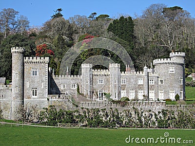 Cornwall Caerhays Castle Stock Photo