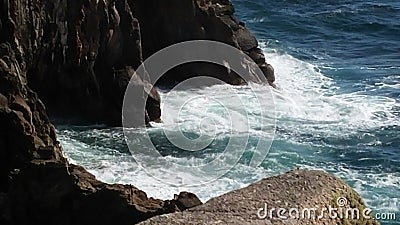 Cornwall coast ,ocean view in sunny day. Stock Photo