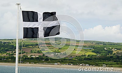 Cornwall flag Stock Photo