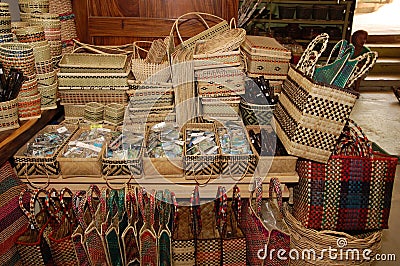 Coron souvenir and gift shop assorted items in Coron, Palawan, Philippines Editorial Stock Photo