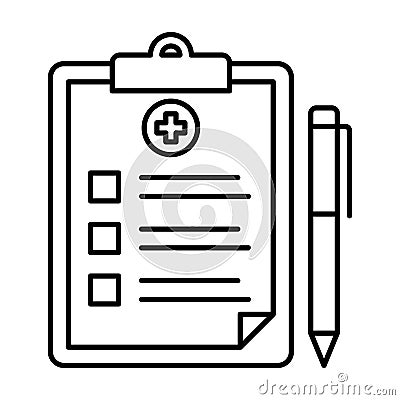 corona test report Flat Style vector icon which can easily modify or edit Stock Photo