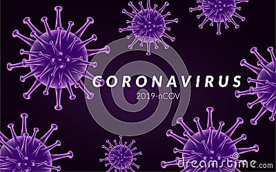 Corona virus background template Vector Illustration