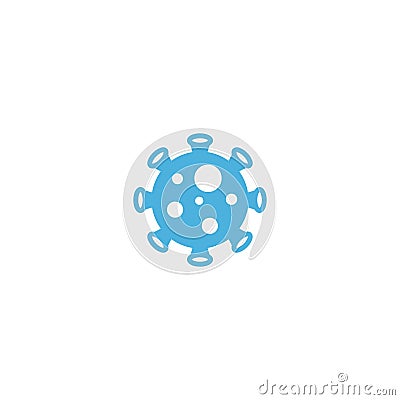 Corona virus icon flat vector logo design trendy Vector Illustration