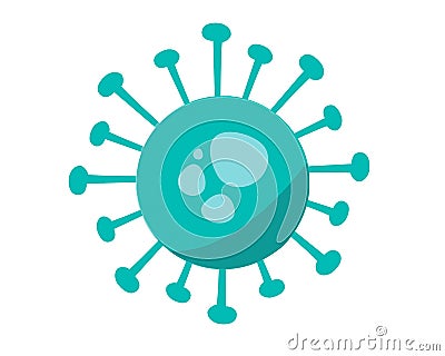 Corona virus or Illustrated Image Stock Photo